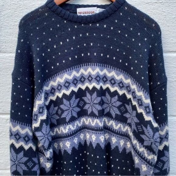 Vintage McGregor Acrylic Fair Isle Sweater - Picture 2 of 7